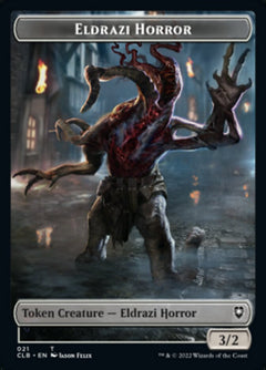 Horror // Eldrazi Horror Double-Sided Token [Commander Legends: Battle for Baldur's Gate Tokens]-2