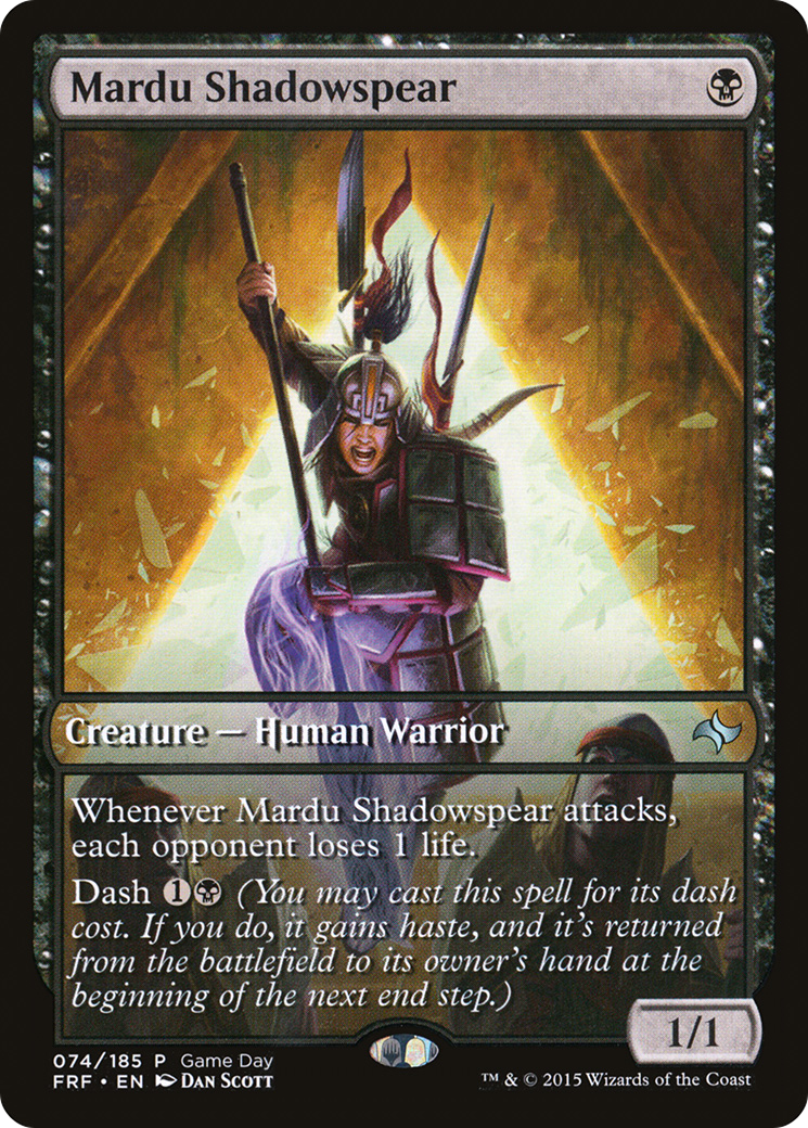 Mardu Shadowspear (Game Day) [Fate Reforged Promos]-1