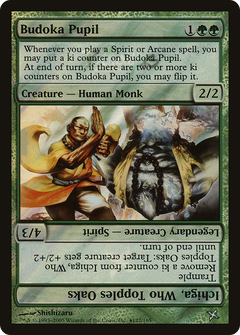 Budoka Pupil // Ichiga, Who Topples Oaks [Betrayers of Kamigawa Promos]-1