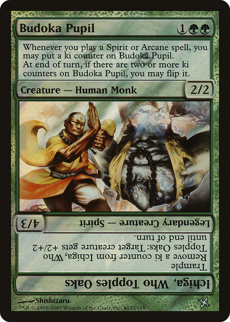 Budoka Pupil // Ichiga, Who Topples Oaks [Betrayers of Kamigawa Promos]-1