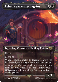 Lobelia Sackville-Baggins (Borderless Alternate Art) [The Lord of the Rings: Tales of Middle-Earth]-1