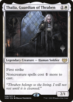 Thalia, Guardian of Thraben (Promo Pack) [Innistrad: Crimson Vow Promos]-1