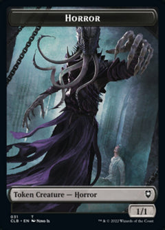 Horror // Eldrazi Horror Double-Sided Token [Commander Legends: Battle for Baldur's Gate Tokens]-1