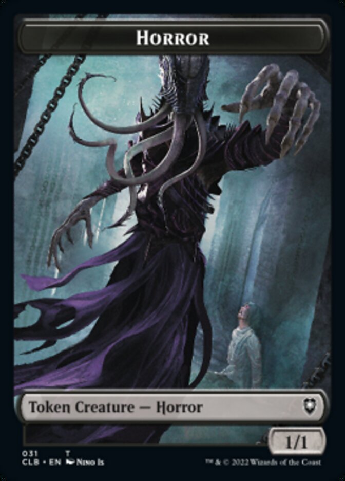 Horror // Eldrazi Horror Double-Sided Token [Commander Legends: Battle for Baldur's Gate Tokens]-1
