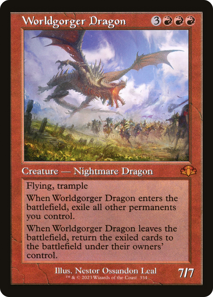 Worldgorger Dragon (Retro Frame) (DMR-334) - Dominaria Remastered Foil-1
