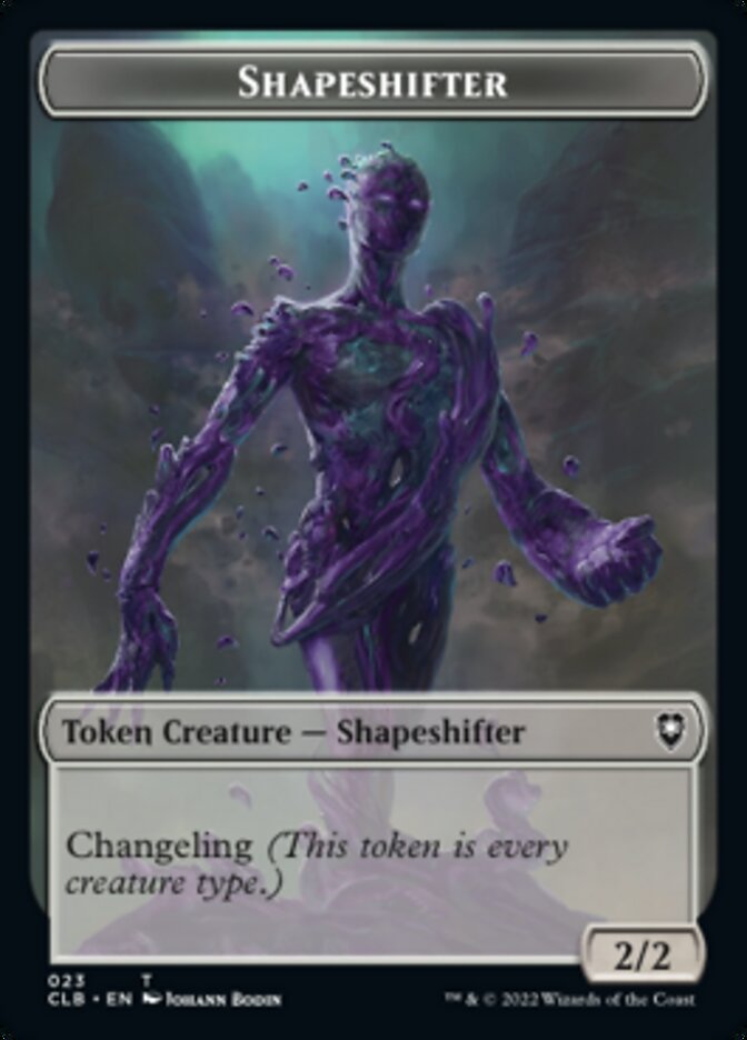 Kor Warrior // Shapeshifter (023) Double-Sided Token [Commander Legends: Battle for Baldur's Gate Tokens]-2