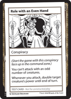 Rule with an Even Hand [Mystery Booster 2 Playtest Cards]-1