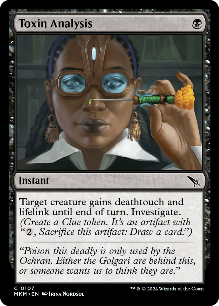 Toxin Analysis (MKM-107) - Murders at Karlov Manor Foil-1