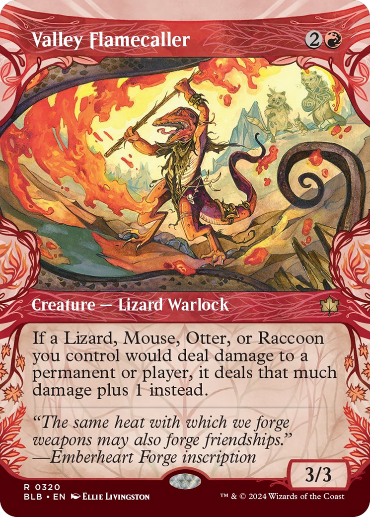 Valley Flamecaller (Showcase) [Bloomburrow]-1