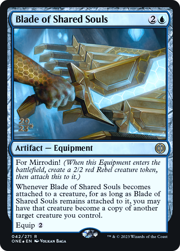 Blade of Shared Souls [Phyrexia: All Will Be One Prerelease Promos]-1