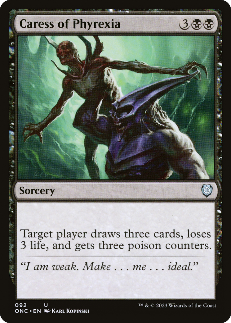Caress of Phyrexia [Phyrexia: All Will Be One Commander]-3