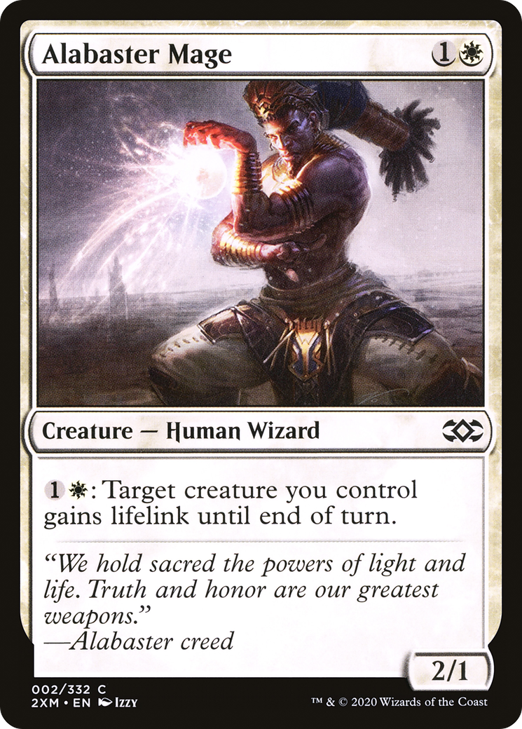 Alabaster Mage [Double Masters]-1