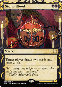 Sign in Blood [Strixhaven: School of Mages Mystical Archive]-1