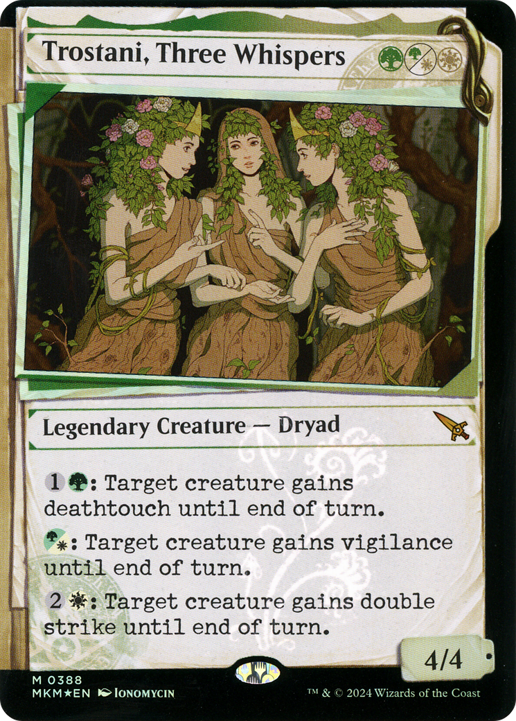 Trostani, Three Whispers (Showcase) (Invisible Ink) (MKM-388) - Murders at Karlov Manor: (Showcase) Foil-1