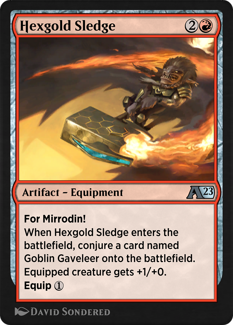 Hexgold Sledge (YONE-011) - Alchemy: Phyrexia-1