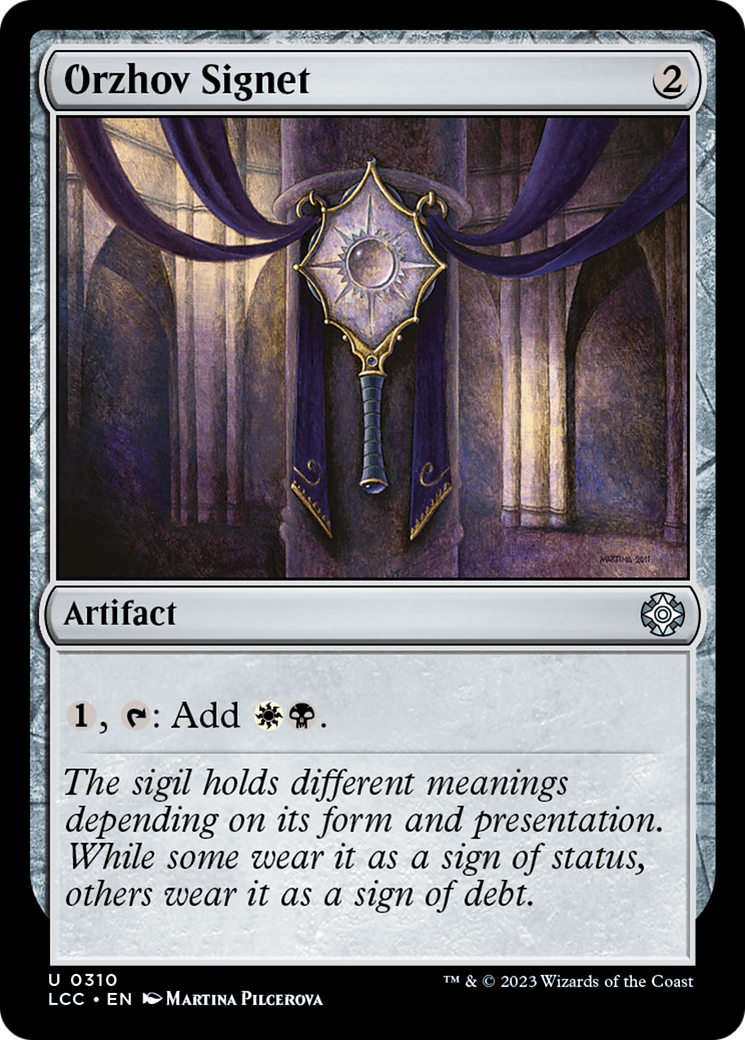 Orzhov Signet [The Lost Caverns of Ixalan Commander]-1
