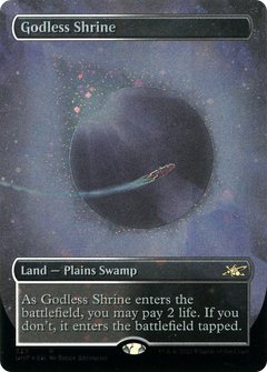 Godless Shrine (Borderless) (Galaxy Foil) [Unfinity]-1
