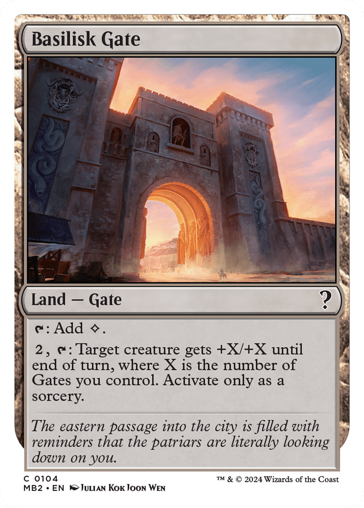 Basilisk Gate (White Border) [Mystery Booster 2]-1
