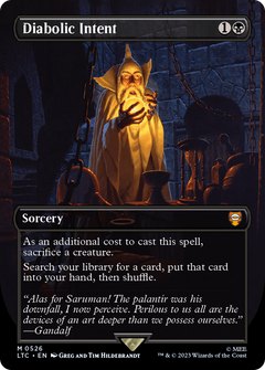 Diabolic Intent (Borderless) [The Lord of the Rings: Tales of Middle-Earth Commander]-1