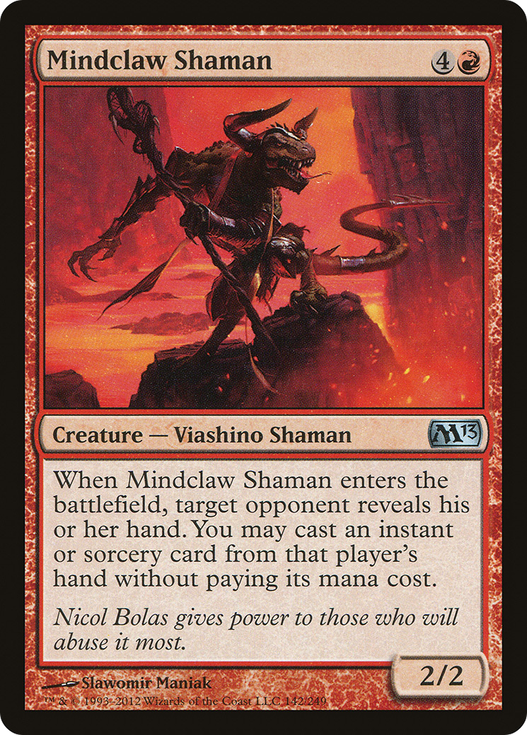 Mindclaw Shaman [Magic 2013]-1