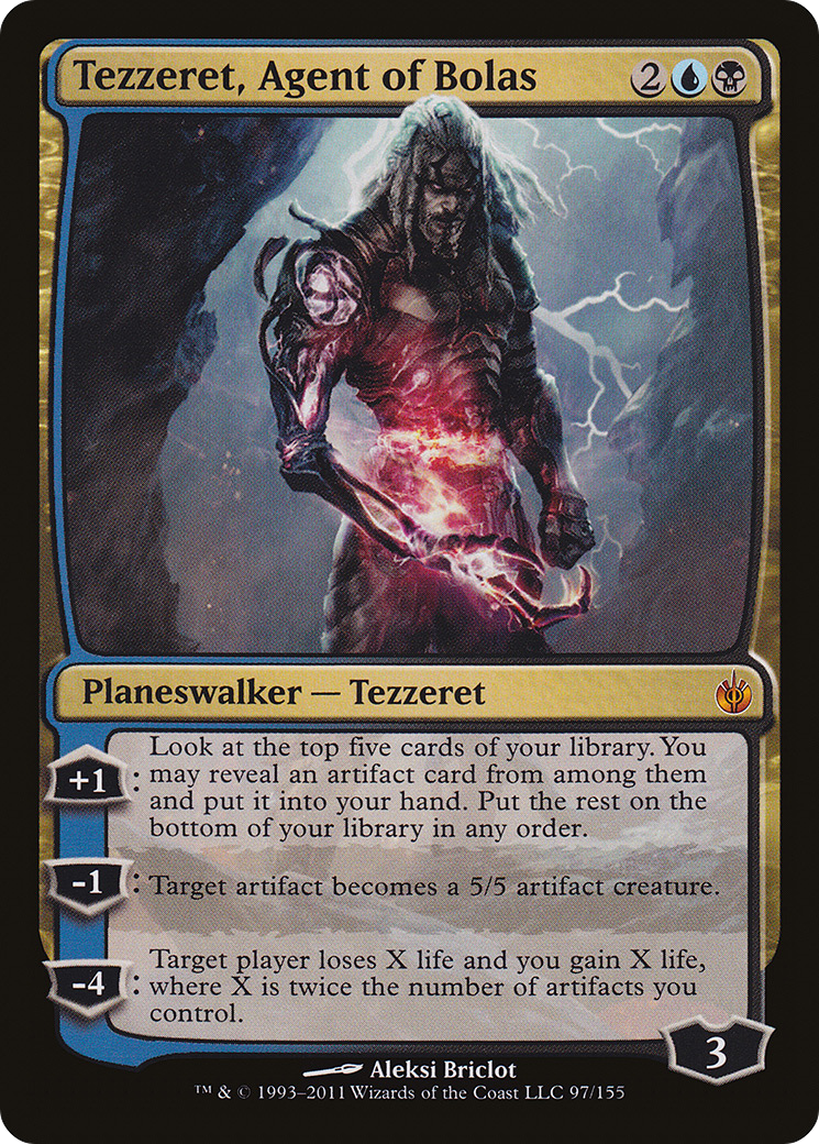 Tezzeret, Agent of Bolas [Mirrodin Besieged]-1