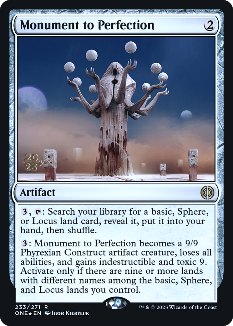 Monument to Perfection [Phyrexia: All Will Be One Prerelease Promos]-1