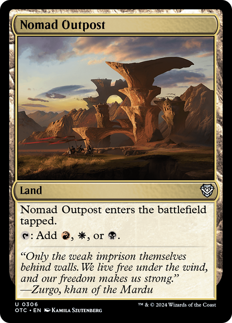 Nomad Outpost [Outlaws of Thunder Junction Commander]-1