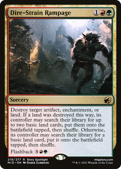 Dire-Strain Rampage [Innistrad: Midnight Hunt]-1
