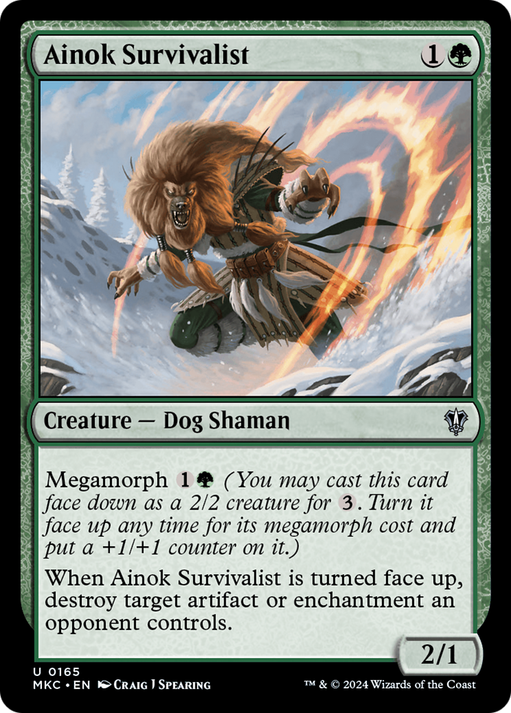 Ainok Survivalist [Murders at Karlov Manor Commander]-1