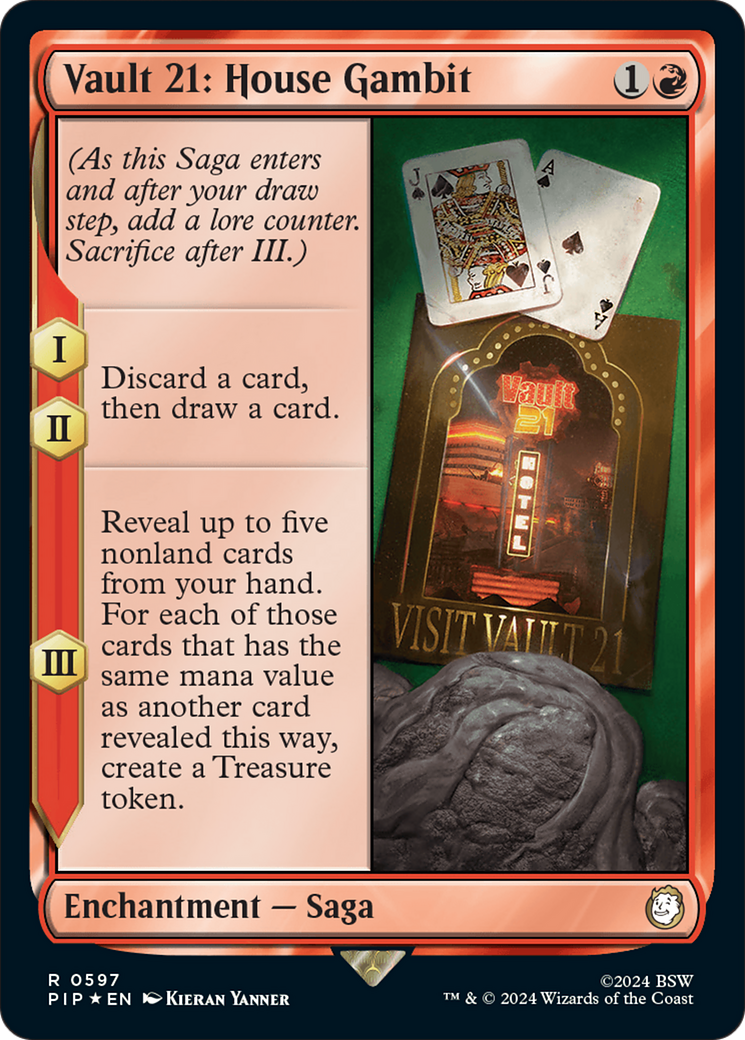 Vault 21: House Gambit (Surge Foil) (PIP-597) - Fallout Foil-1