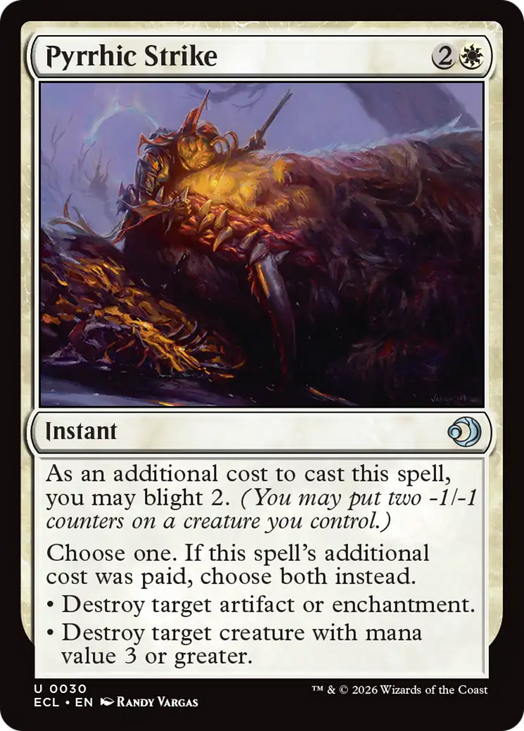 Pyrrhic Strike [Lorwyn Eclipsed]-1