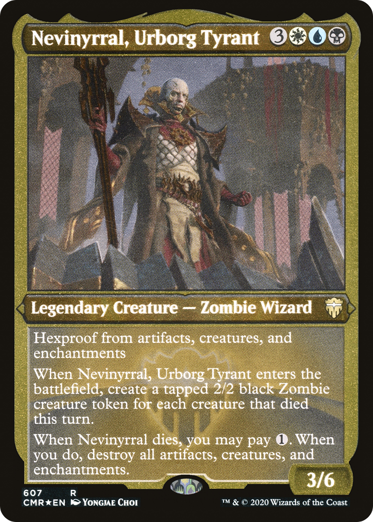 Nevinyrral, Urborg Tyrant (Etched) [Commander Legends]-1