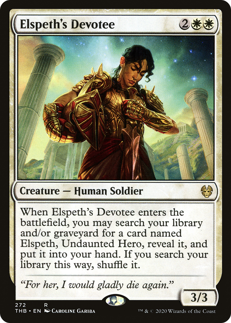 Elspeth's Devotee [Theros Beyond Death]-1