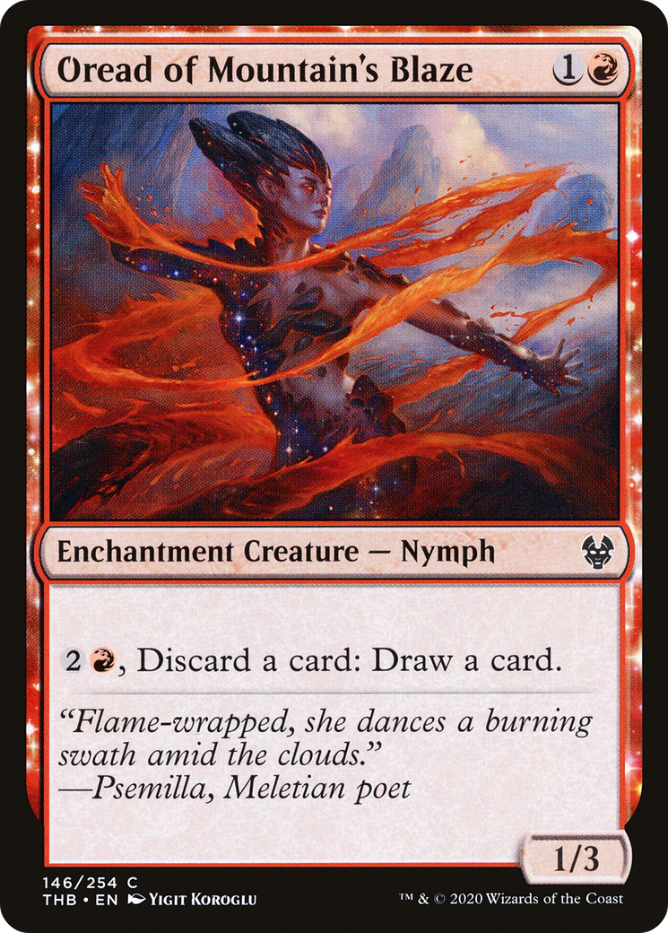 Oread of Mountain's Blaze [Theros Beyond Death]-1