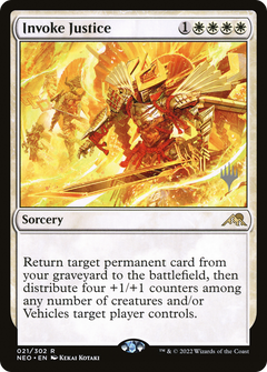 Invoke Justice (Promo Pack) [Kamigawa: Neon Dynasty Promos]-1