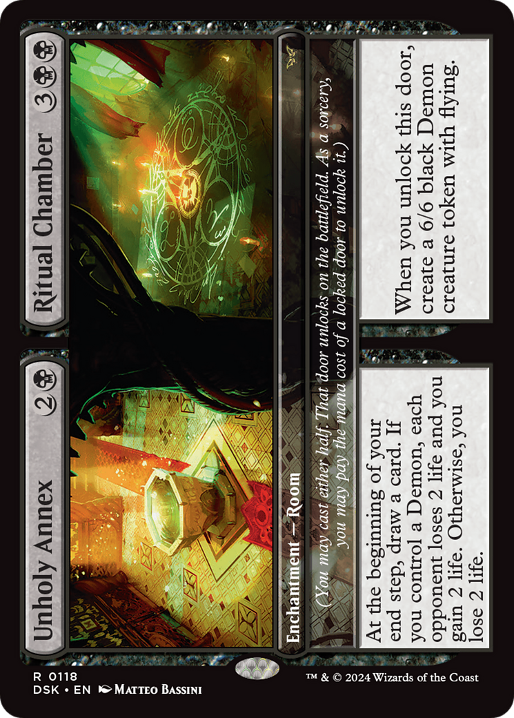 Unholy Annex // Ritual Chamber (DSK-118) - Duskmourn: House of Horror Foil-1