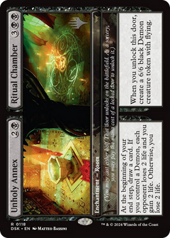 Unholy Annex // Ritual Chamber (PPDSK-118) - Duskmourn: House of Horror Promos Foil-1
