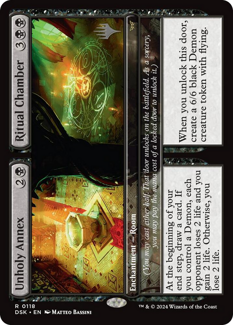 Unholy Annex // Ritual Chamber (PPDSK-118) - Duskmourn: House of Horror Promos Foil-1