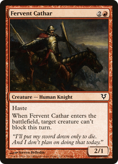Fervent Cathar [Avacyn Restored]-1