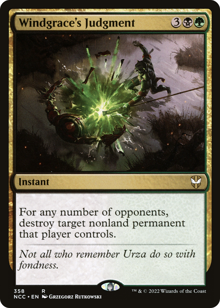 Windgrace's Judgment (NCC-358) - New Capenna Commander-1
