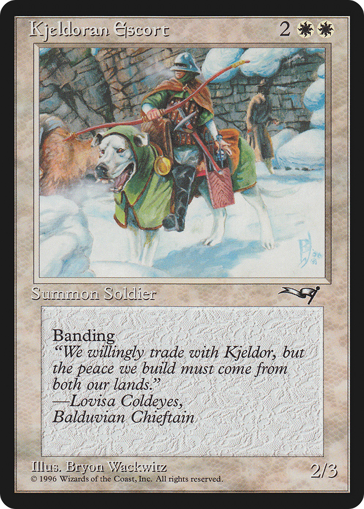 Kjeldoran Escort (Mountain Background) [Alliances]-1