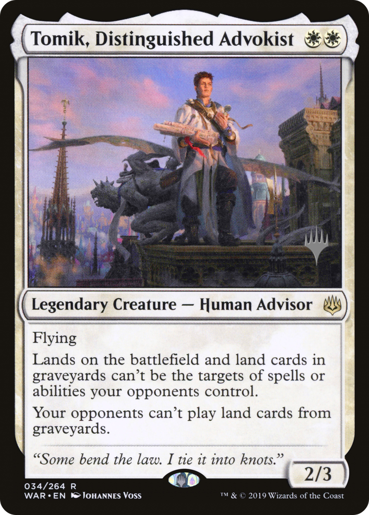 Tomik, Distinguished Advokist (Promo Pack) [War of the Spark Promos]-1