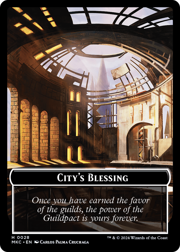 City's Blessing (TMKC-028) - Murders at Karlov Manor Commander Tokens Foil-1