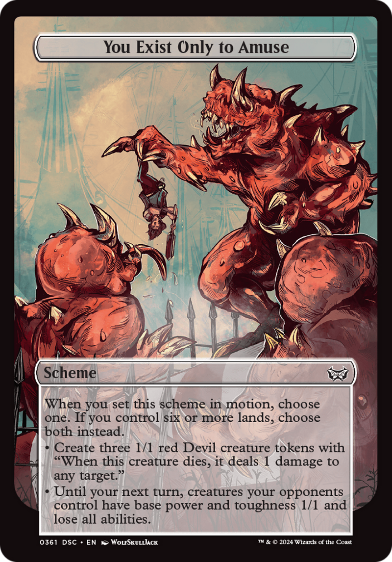 You Exist Only to Amuse (Full Art) (A:DSC-361) - Duskmourn: House of Horror Commander-1