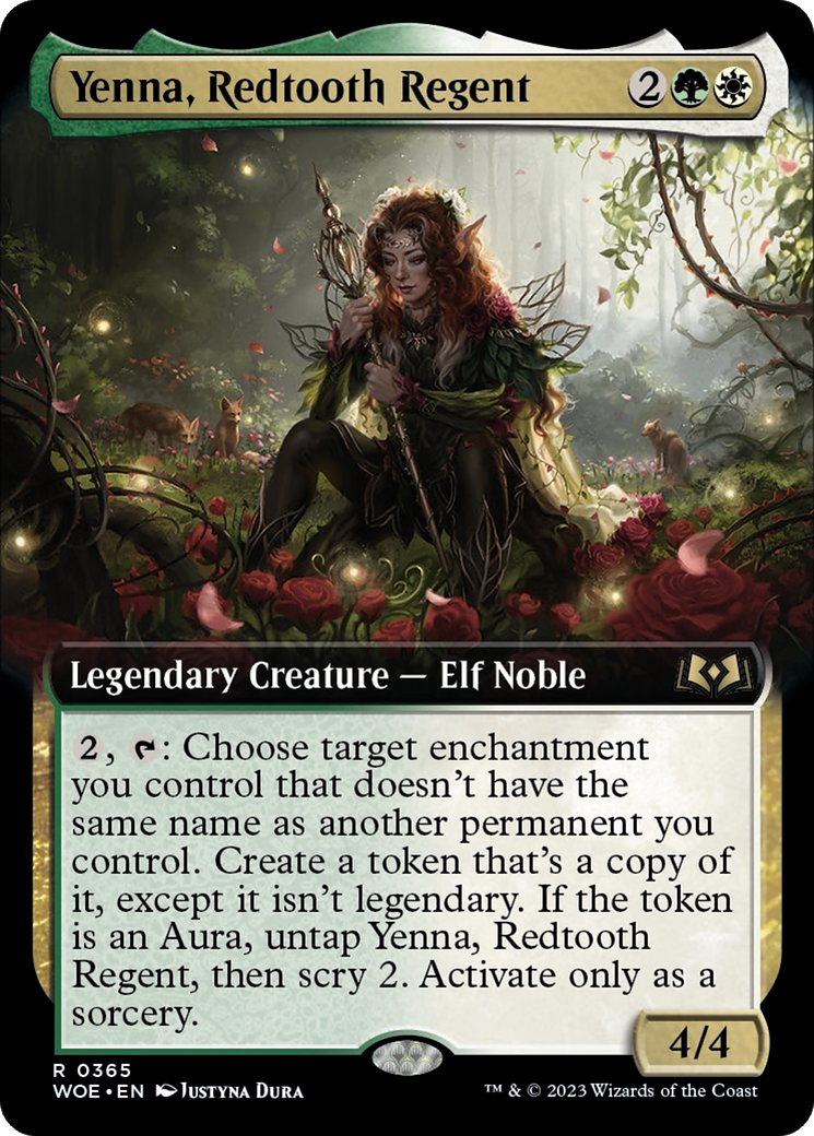 Yenna, Redtooth Regent (Extended Art) [Wilds of Eldraine]-1