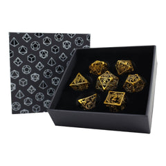 LPG Dice RPG Set Hollow Dragon - Ancient Bronze-1