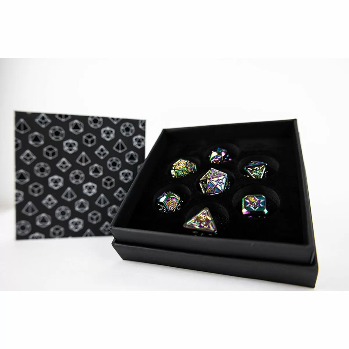 LPG Dice Set - Metal RPG Leadlight Dazzle Dark-1