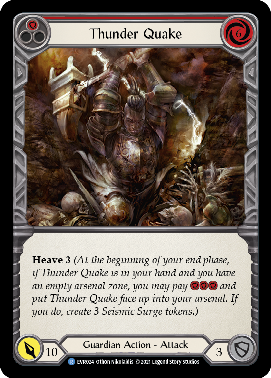 Thunder Quake (Red) [EVR024] (Everfest)  1st Edition Rainbow Foil-2
