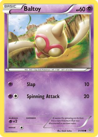 Baltoy (31/98) [XY: Ancient Origins]-1