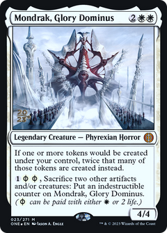 Mondrak, Glory Dominus [Phyrexia: All Will Be One Prerelease Promos]-1